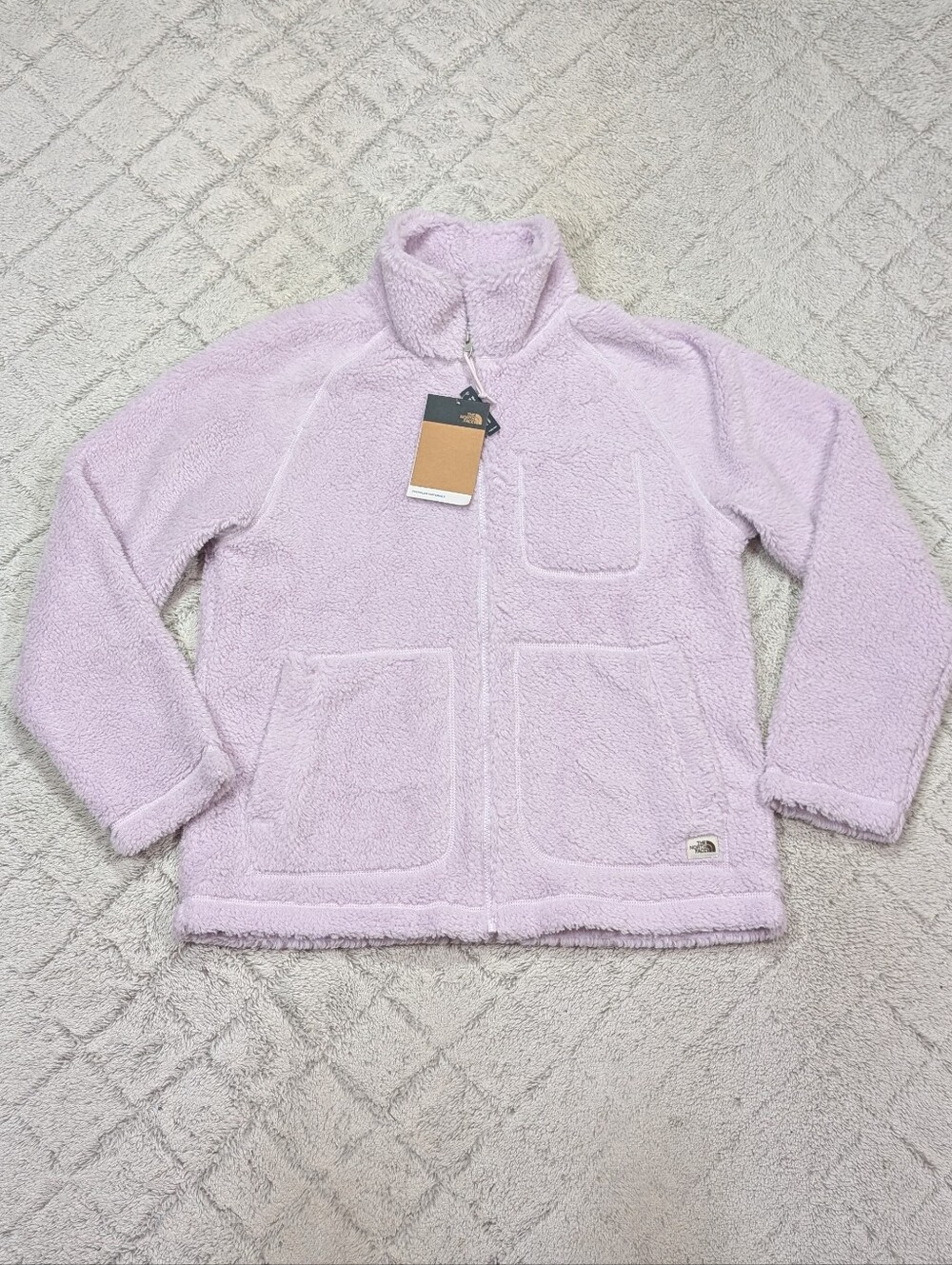 The North Face Jacket Womens M Purple Lavender Ridge Fleece Full Zip Soft NEW